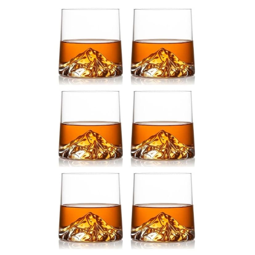 Mount Everest 3D Whiskey Glass | 230 ML | Unique Crystal Bourbon Glass for Whiskey Lovers | Perfect for Whisky, Juice, Water, Liquor, Scotch, Cocktail Mug
