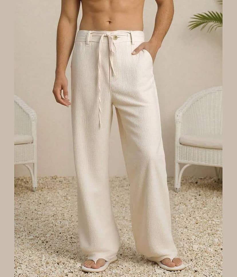HARPITA Regular Men's Korean Pant - Off White ( Pack of 1 )