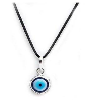 beautiful Multicolour evil eye locket silver for unisex without chain by CEYLONMINE
