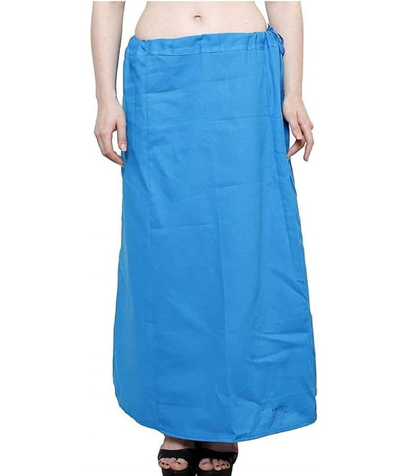 Perfect cloth store Blue Cotton Petticoat - Single