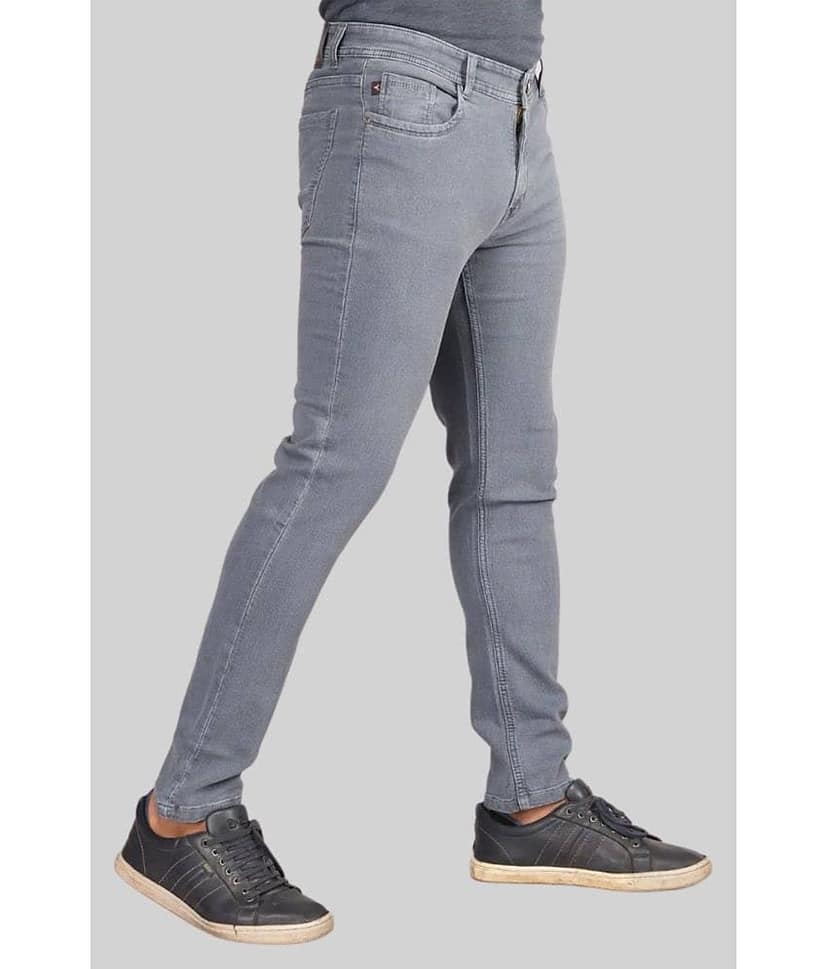 Aflash - Light Grey Denim Slim Fit Men's Jeans ( Pack of 1 ) view 2