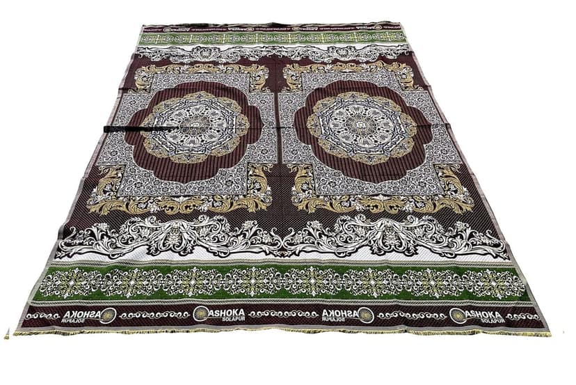 Mandhania Solapuri Chaddar Royal King Size 100% Cotton Dailyuse 202 Pack of 2 (7.5 X 9 Ft) view 2