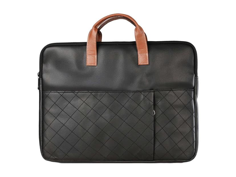 Portronics Encase 104 Fits Laptops Up to 15.6, Durable Grip, Comes with Trolly, Strap, Built for Daily Use - Black