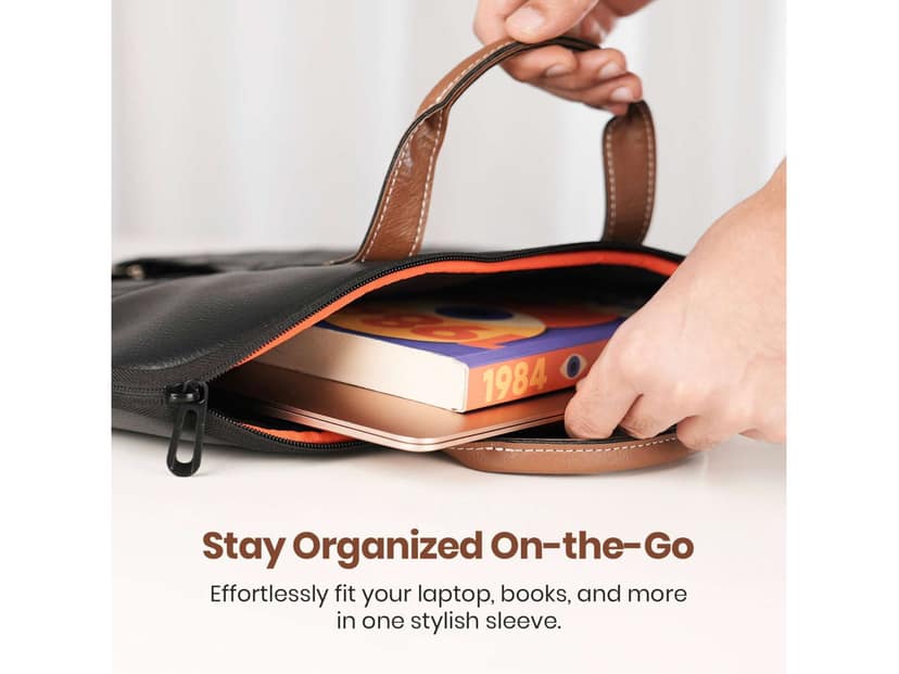 Portronics Encase 104 Fits Laptops Up to 15.6, Durable Grip, Comes with Trolly, Strap, Built for Daily Use - Black view 2