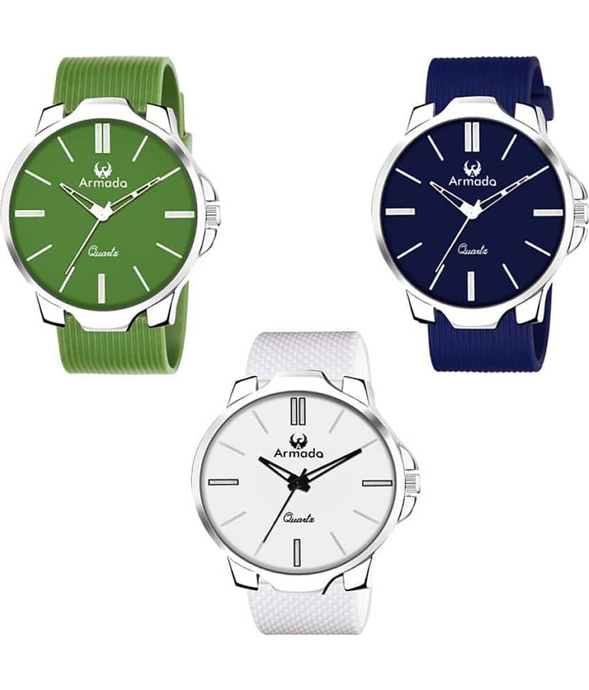 Armado Green Silicon Analog Men's Watch
