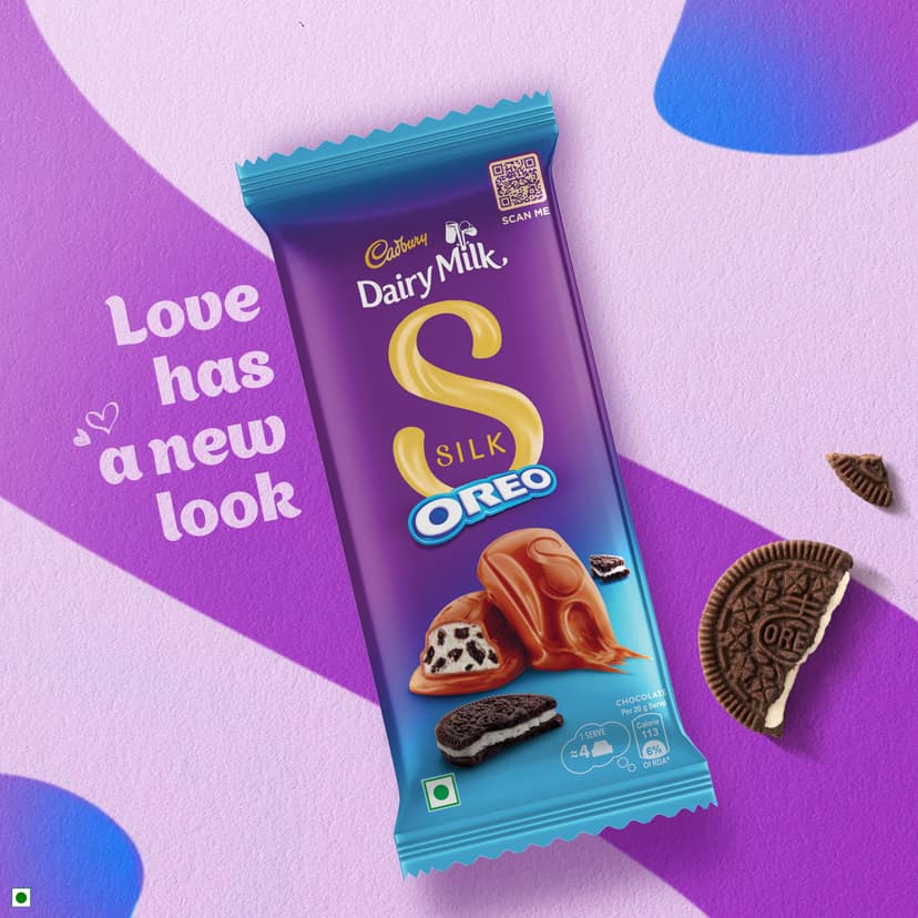 Cadbury Dairy Milk Silk Oreo Chocolate Bars, 60 g view 2