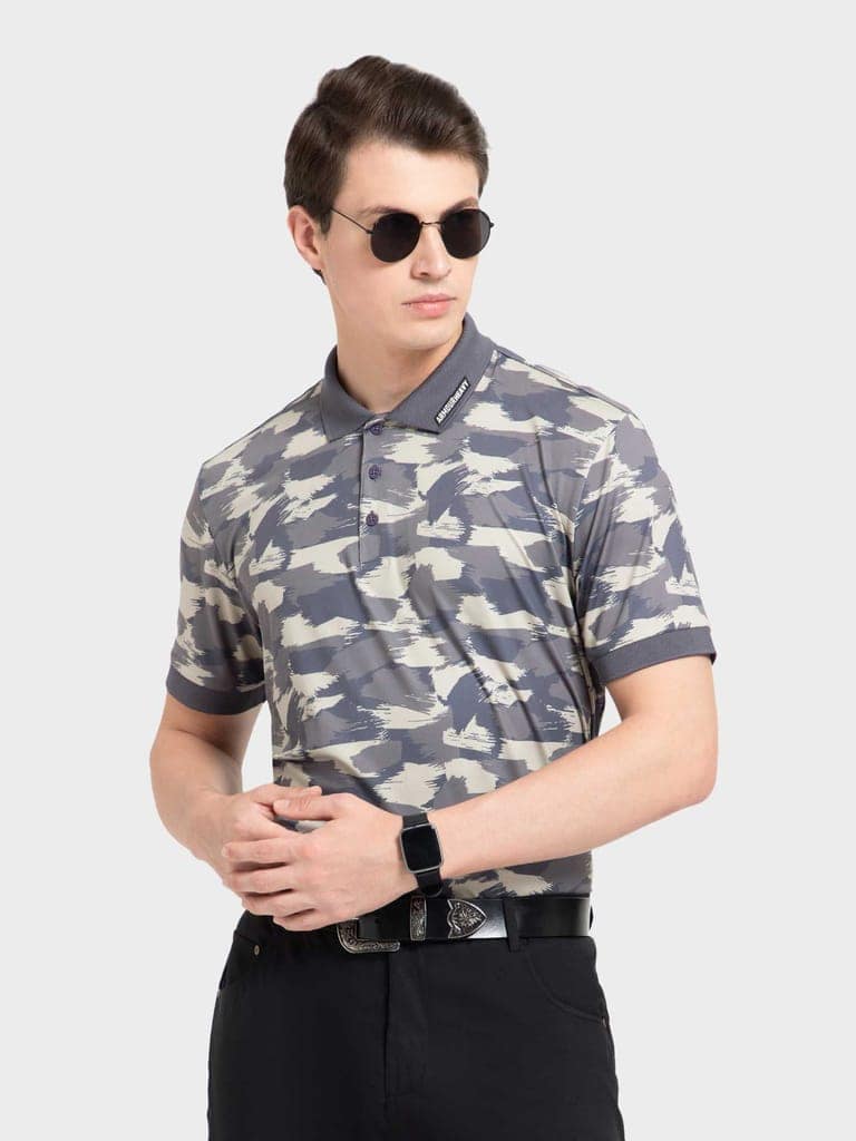 Brush Camo Olive AH Polo view 4