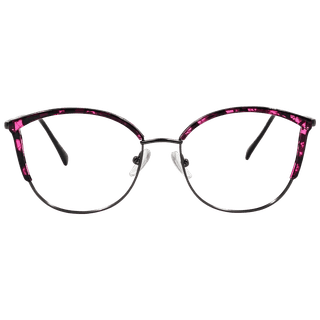 Butterfly Blue Spectrum Metal Floral Eyeglasses