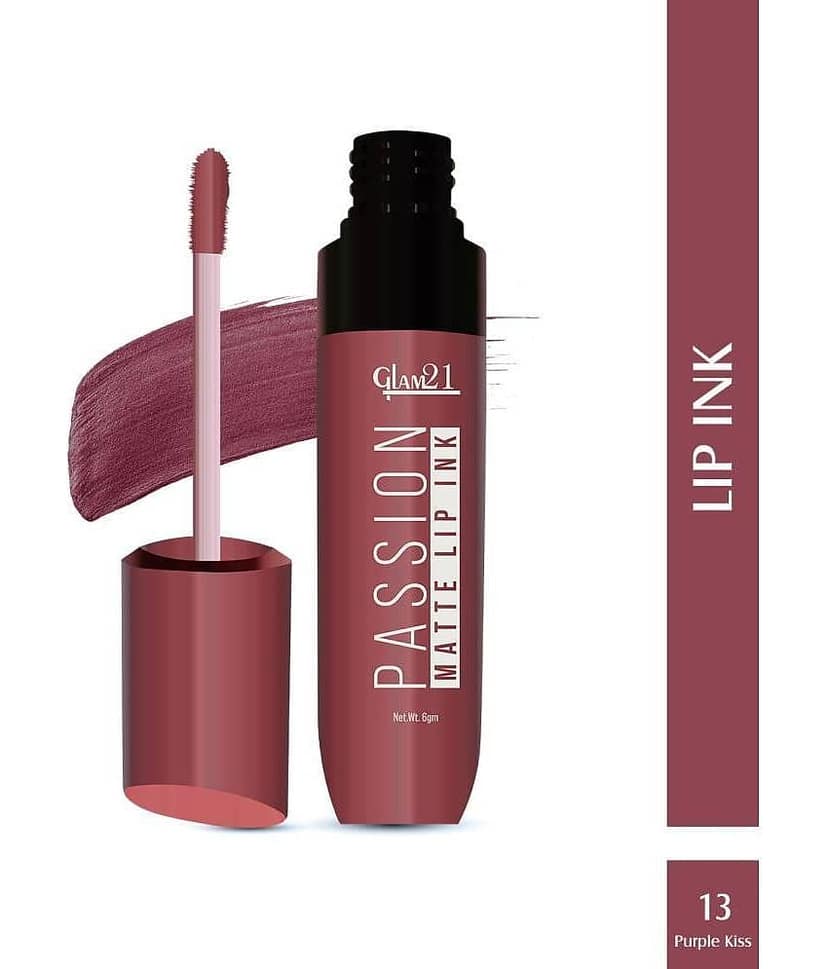 Glam21 Passion Matte Lip Ink Upto 12Hour Color Stay Lightweight & Comfortable 6gm Brick Pink-08