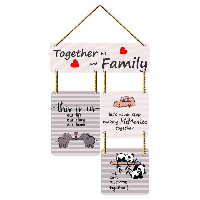 Wall Hangings for Home Decoration Items for Living Room Decor Welcome Home Wall Hanging for Home Office Decoration Handmade Craft Decorative Wall Art (WH2905)