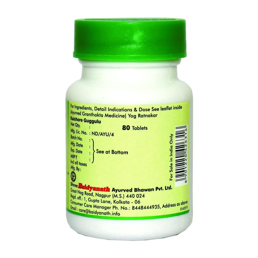 Baidyanath Kaishore Guggulu 80 Tab view 2