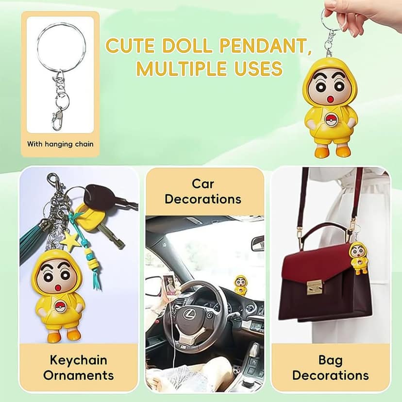 Face Changing Keychain – 3 Expressions, Durable & Fun Gift view 2