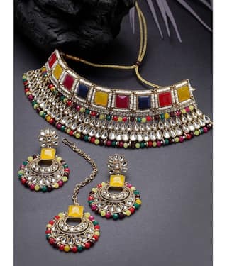Sukkhi White Alloy Necklace Set ( Pack of 1 )