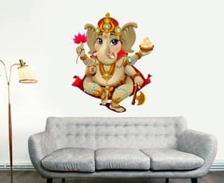 HAPPY GANESH SMALL WALL STICKER