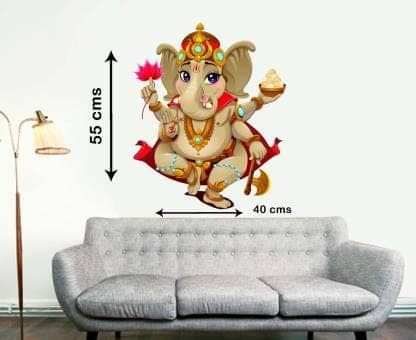 HAPPY GANESH SMALL WALL STICKER view 2