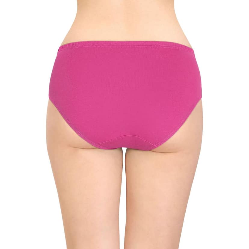 Bodycare women's combed cotton assorted Hipster Panty Pack of 6 ( E2CD ) view 3