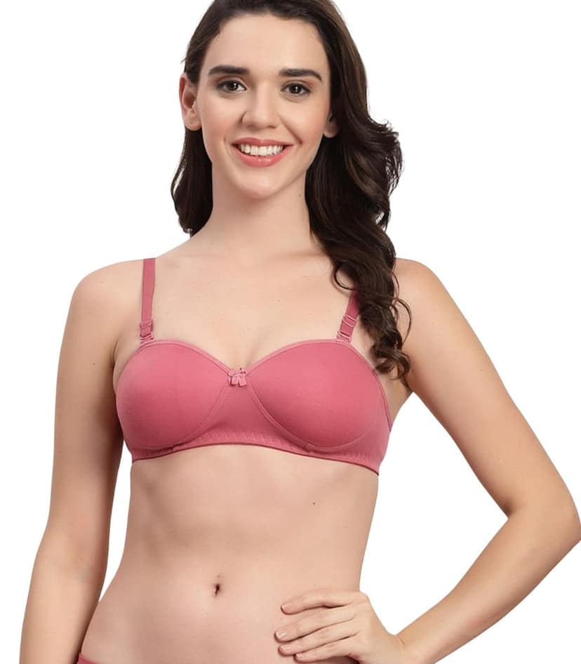ADORNSTAR Women's Cotton Light Padded Full Coverage Bra