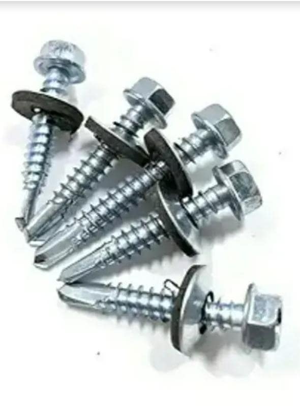 Adison Dry Wall Screws With Nut Washer 20 Mm Screw Pack Of 100 Pcs Sharp End