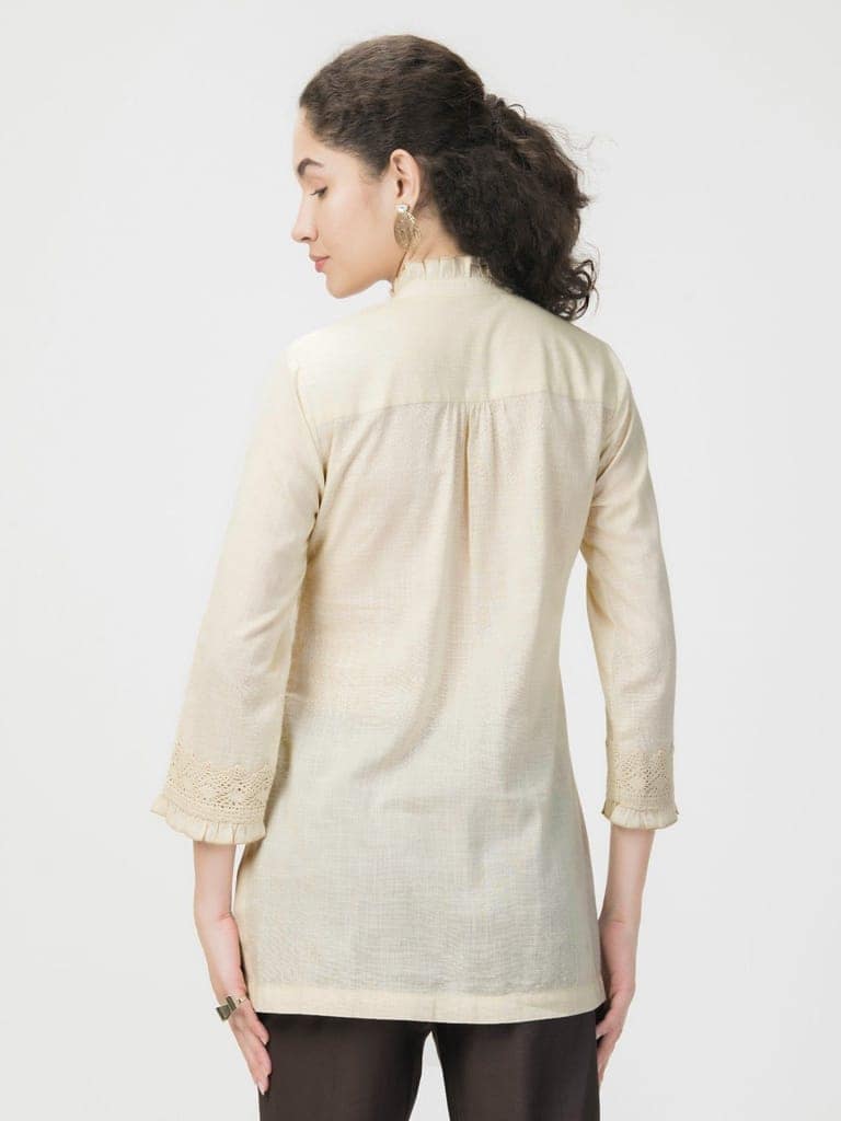 Lace Linen Shirt view 7