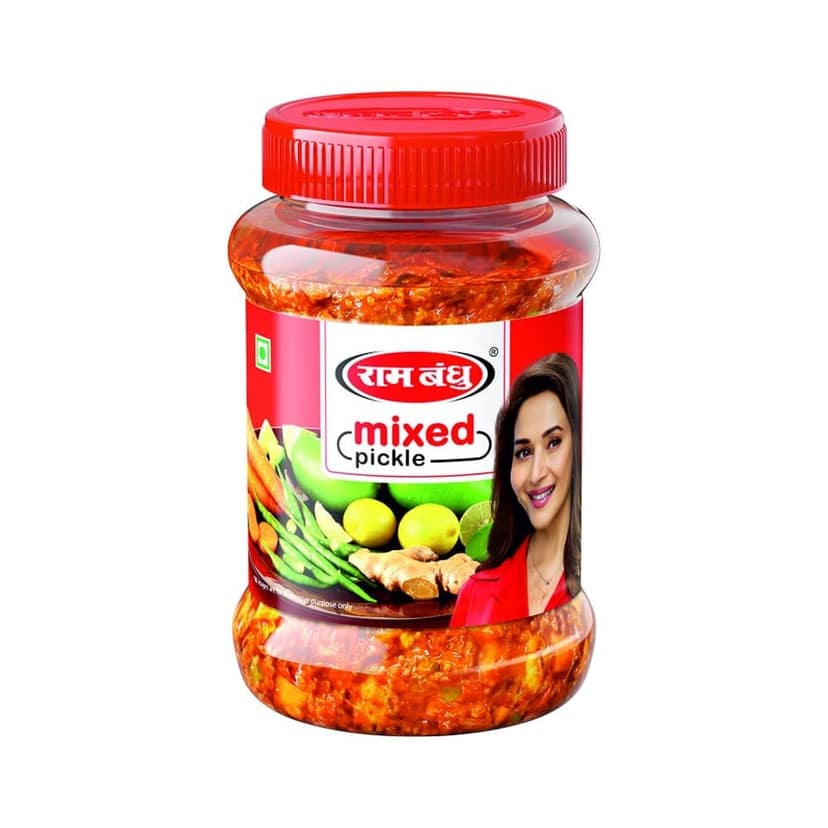 Ram Bandhu Pickle - Mixed, 500g Jar X 2 | Pack of 2 | Tangy & Flavorful Indian Pickle | Perfect for Spices Lovers