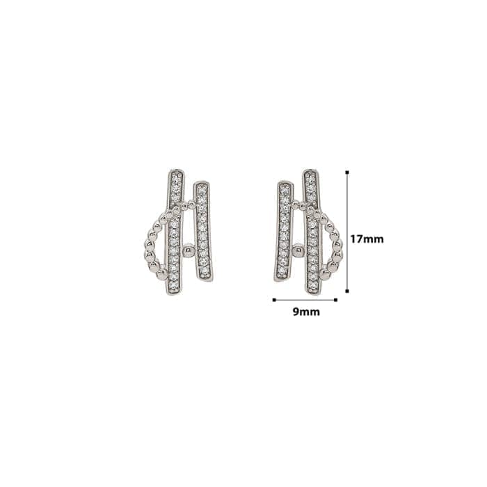 Silver Celestial Earrings view 4