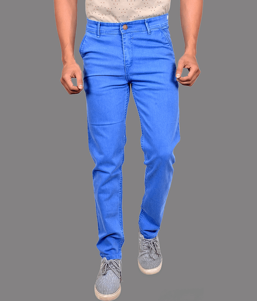 DWIDEN Slim Fit Basic Men's Jeans - Sea Blue ( Pack of 1 )