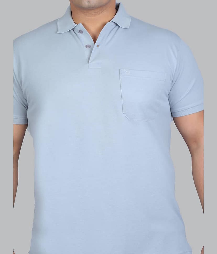 Xmex Pack of 1 Cotton Blend Regular Fit Solid Half Sleeves Men's Polo T Shirt ( Mustard ) view 2