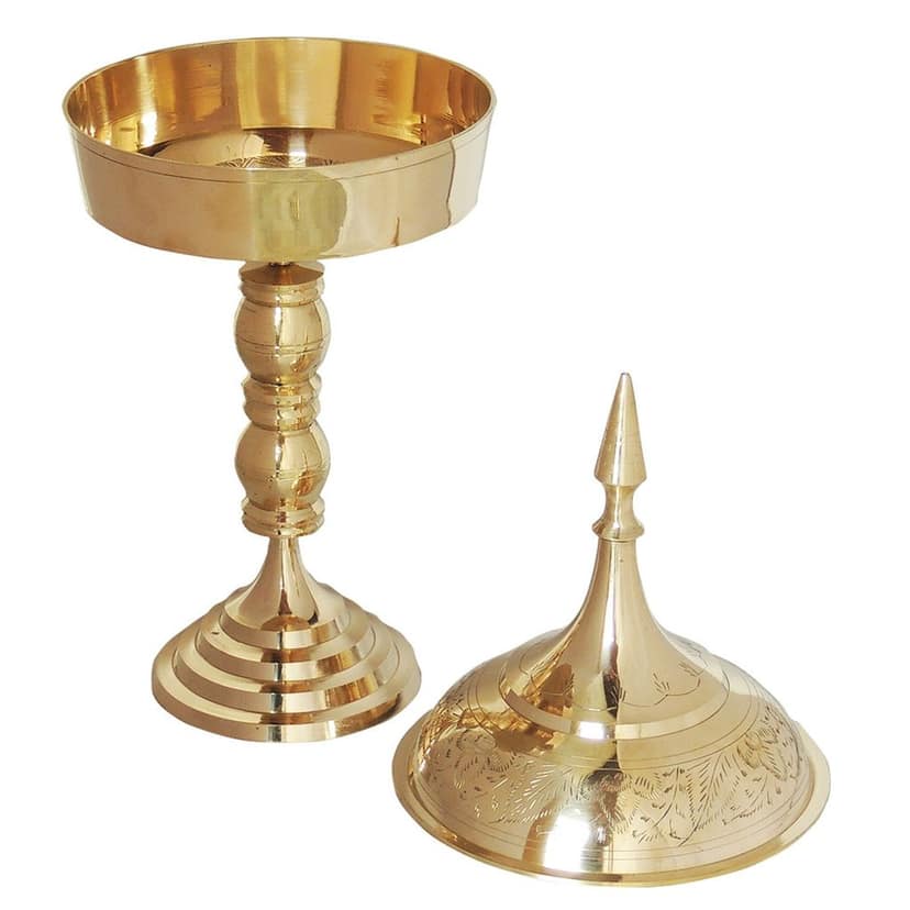 Brass Hurahi No.10 Ritual Brass Bowl | Religious Use, Height : 20.5 Inch (ZMAS226 L) view 3