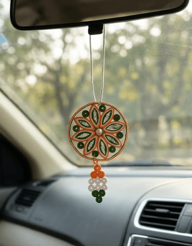 Handmade Multicolour Car Hanging for Car Interior Decoration
