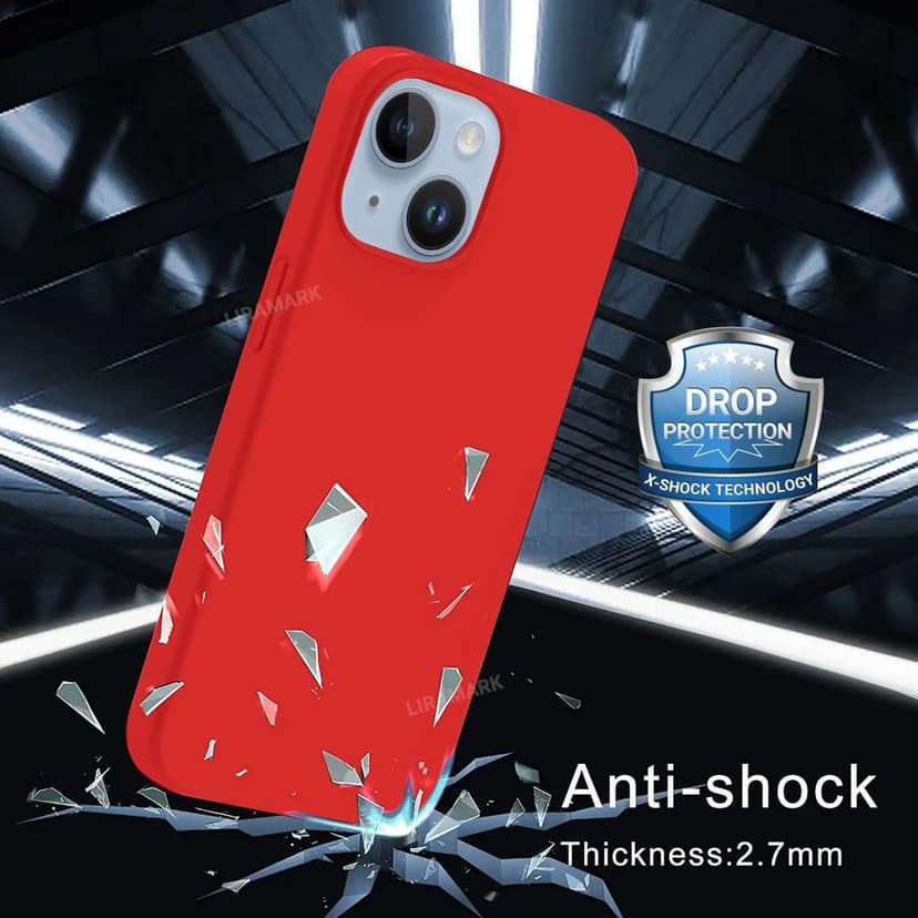 LIRAMARK Liquid Silicone Soft Back Cover Case for Apple iPhone 14 (6.1 inch) view 5