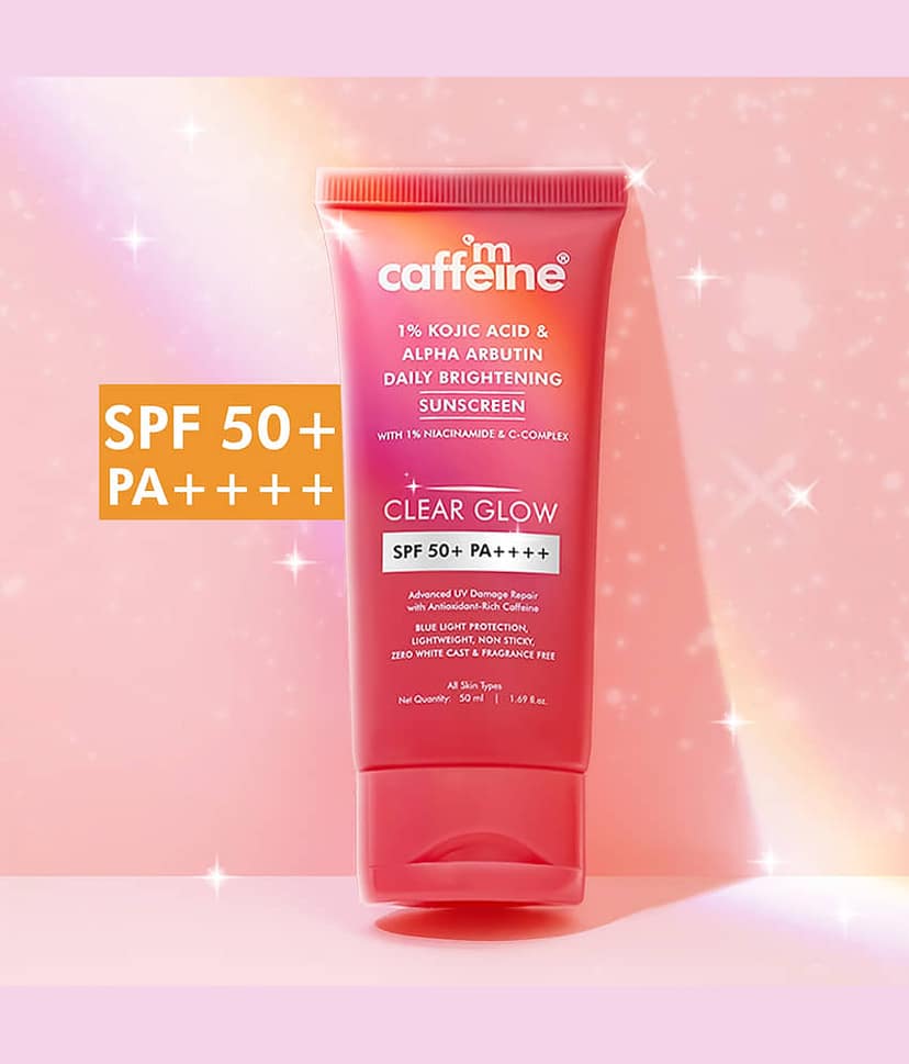 mCaffeine Brightening Sunscreen SPF 50 PA+++ 50ml (Pack of 1) view 2
