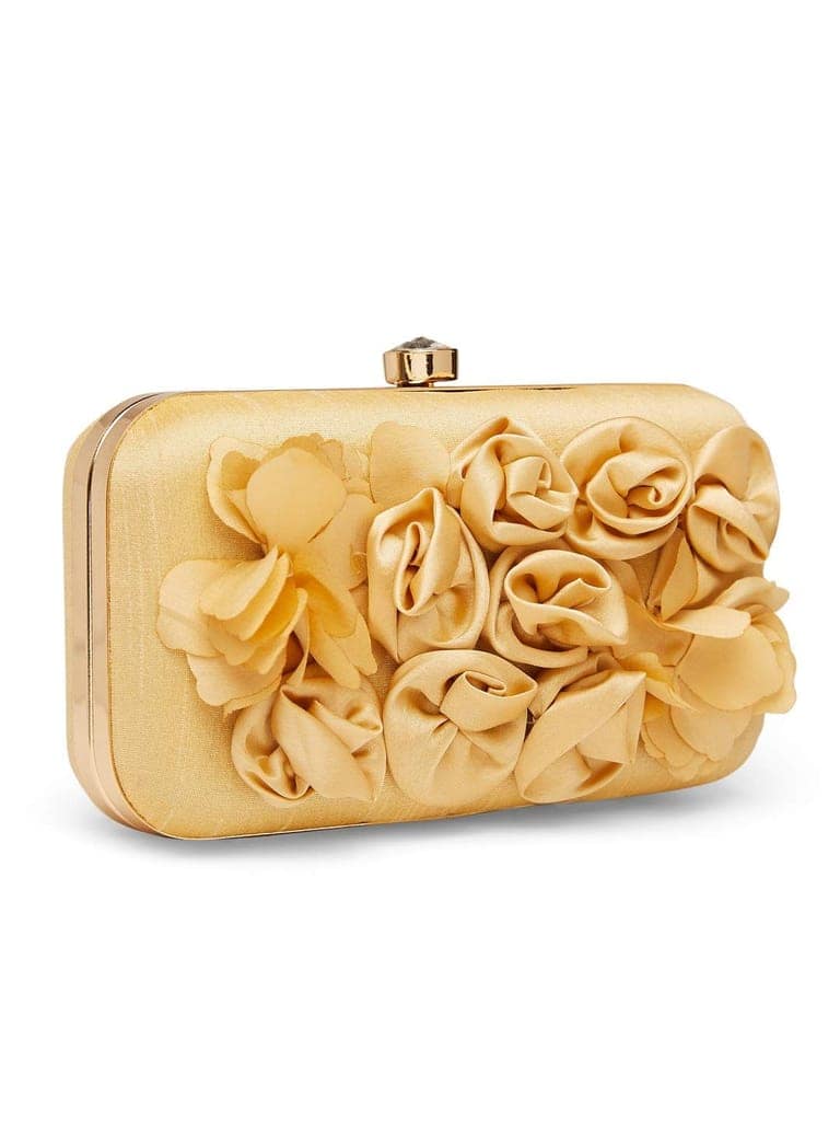 Vdesi Satin Flowers Clutch view 3