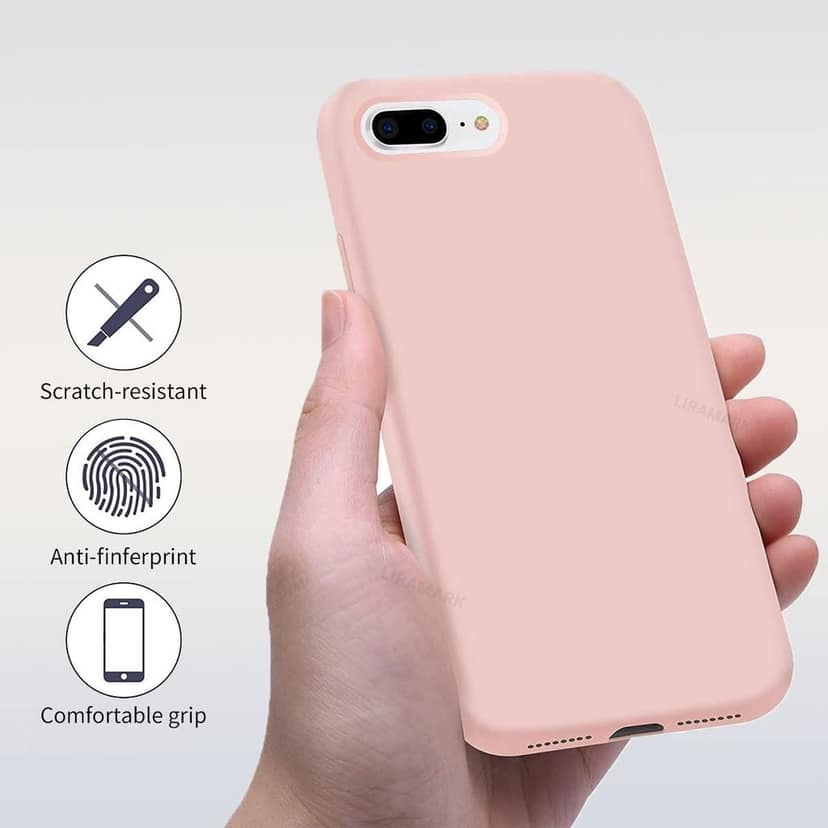 LIRAMARK Liquid Silicone Soft Back Cover Case for Apple iPhone 7 Plus / 8 Plus view 3