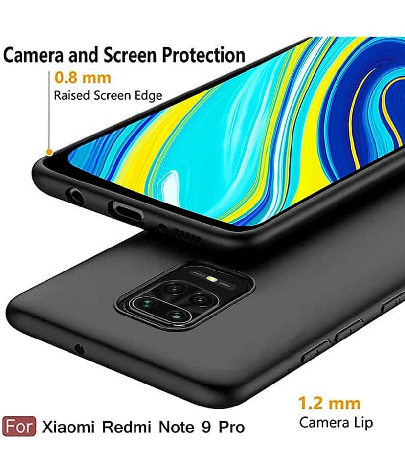 Xiaomi Mi Redmi Note 9 Pro Max Plain Cases Spectacular Ace - Black view 2