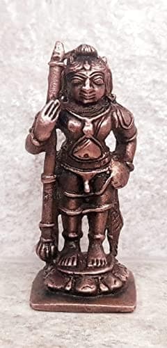 Searchers Paradise - Copper Idols Udupi Krishna,1.9 inches, Copper Handmade 50 Grams, Patina Antique Finish, Pack of 1 Piece