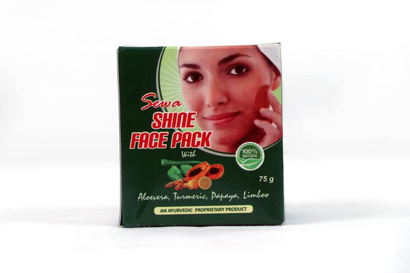 Buy Sewa Shine Face Pack With Aloevera, Turmeric, Papaya, Limboo 75g Online view 3