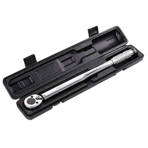 amazon basics 1/2-Inch Drive Click Torque Wrench - 20-150 ft.-lb, 27.1-203.5 Nm - Fixed Square view 3