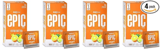 Manforce Epic Passion Extra Dotted Premium Condoms For Men With 1800 Square Dots Fruit Punch Flavour Disposable Pouch (10 Counts) Orange x pack of 4