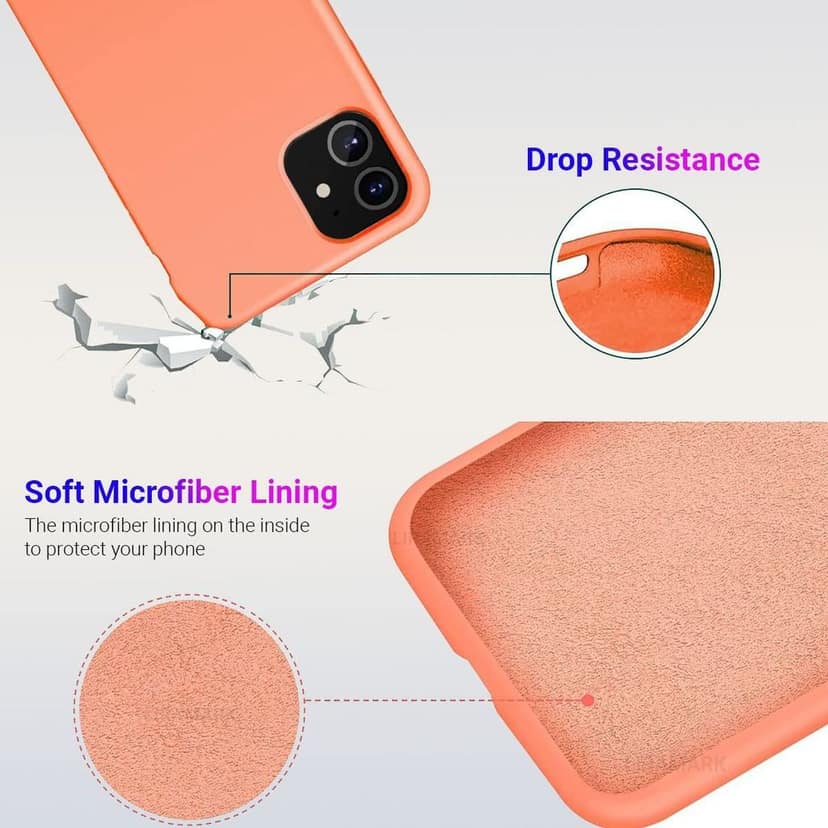 LIRAMARK Liquid Silicone Soft Back Cover Case for Apple iPhone 11 view 6
