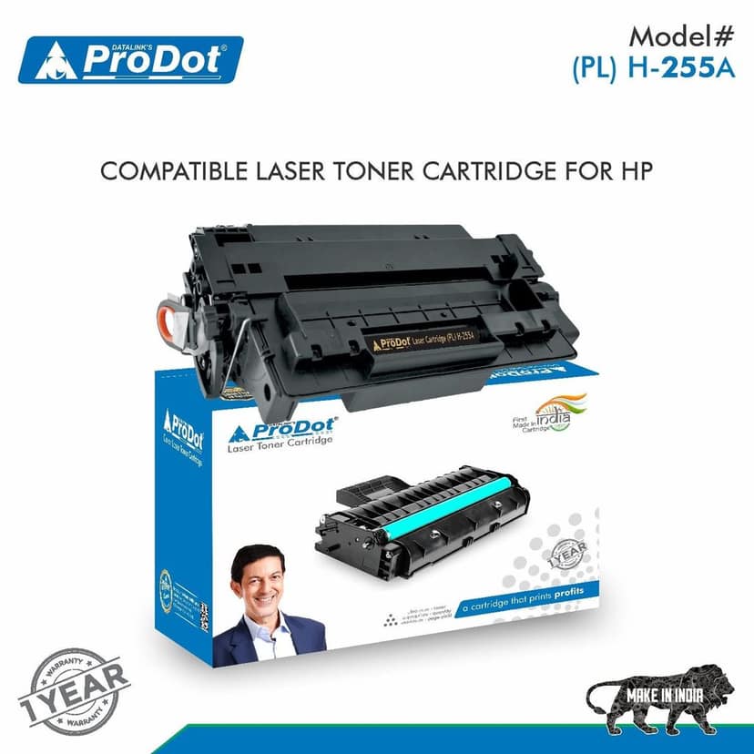 ProDot (PRO H 255 Laser Toner Cartridge with Chip for HP CE255A Compatible with HP Laserjet P3015, P3015d, P3015dn, 500 MFP, M521dn, M521dw, M525c, M525dn, M525f view 3