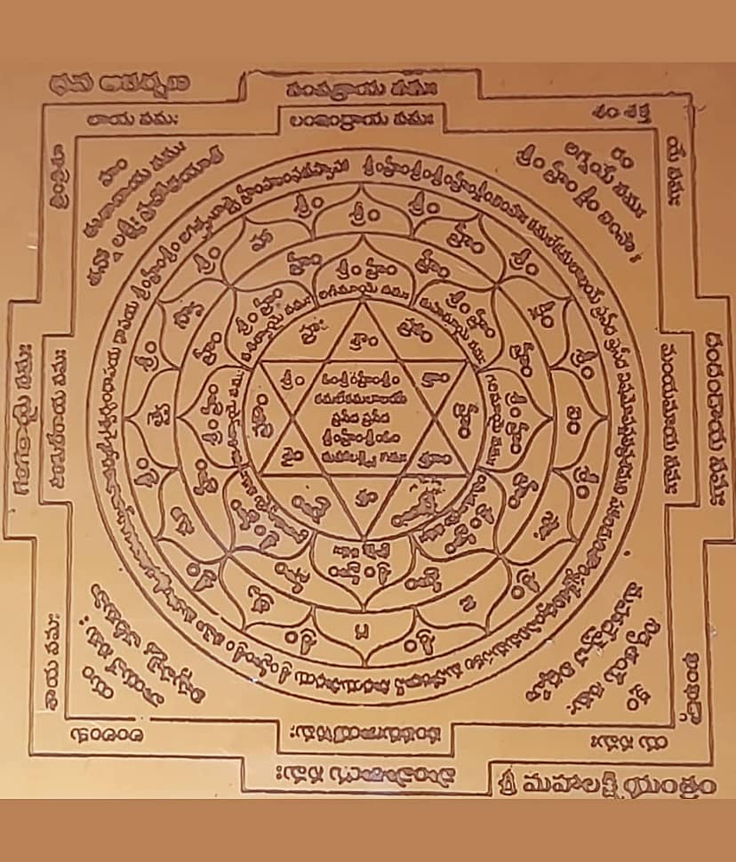 Omkar Dhana Akarshana Sri Maha Lakshmi Yantram