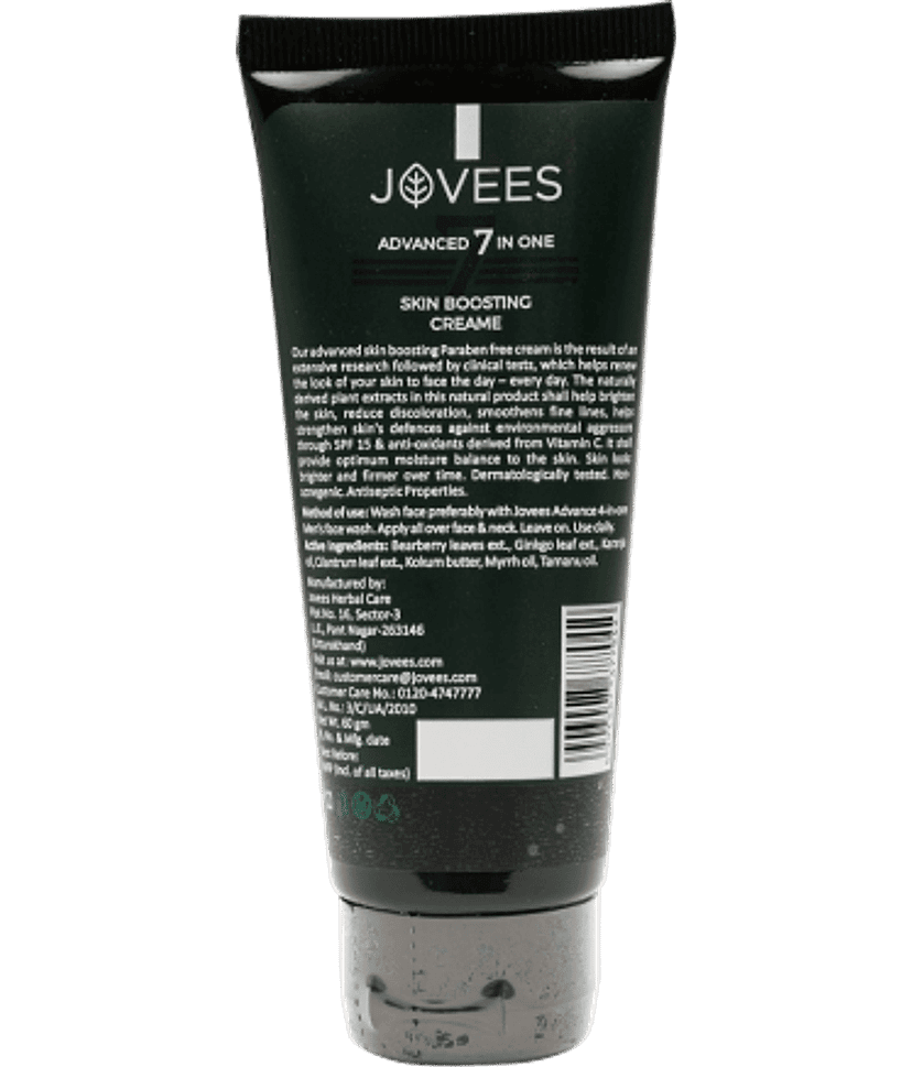 Jovees Herbal Men Advanced 7 in 1 Skin Boosting Creame Gives Brighter & Even Skin Tone 60g view 2