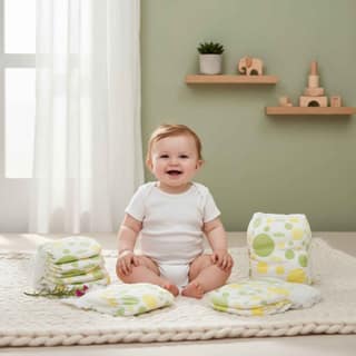 Premium Organic Baby Diapers - 50 Pack