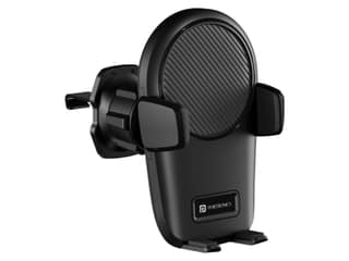 Portronics Clamp Z Car Phone Holder Stand with 360 Degree Rotation, AC Vent Mount, Strong Grip, Single Hand Use, Shockproof Build, Mobile Stand for Car
