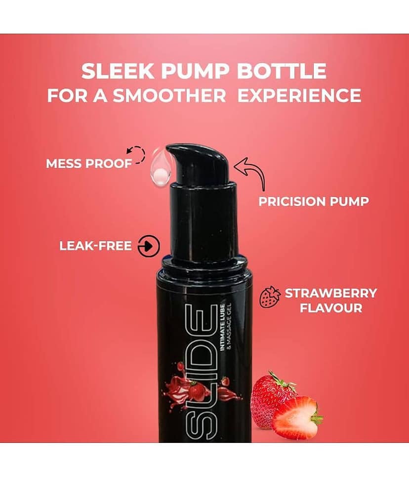 NottyBoy Delay Gel For Men 20g and Slide Strawberry Flavoured Lubricant 100ML - (Pack of 2) view 2