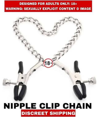 Male Adult sext toy Adjustable Nipple Clamps with Metal Chain Pleasure for Women, Decorative Clip for Pleasure Toys