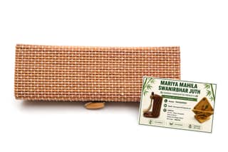 Handmade Rectangular Bamboo Jewellery Box with Natural Bamboo Craftsmanship for Jewellery Storage