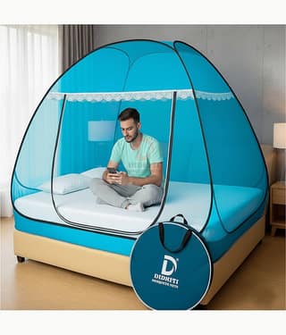 didhiti - White Polycotton Foldable Mosquito Net ( Pack of 1 )