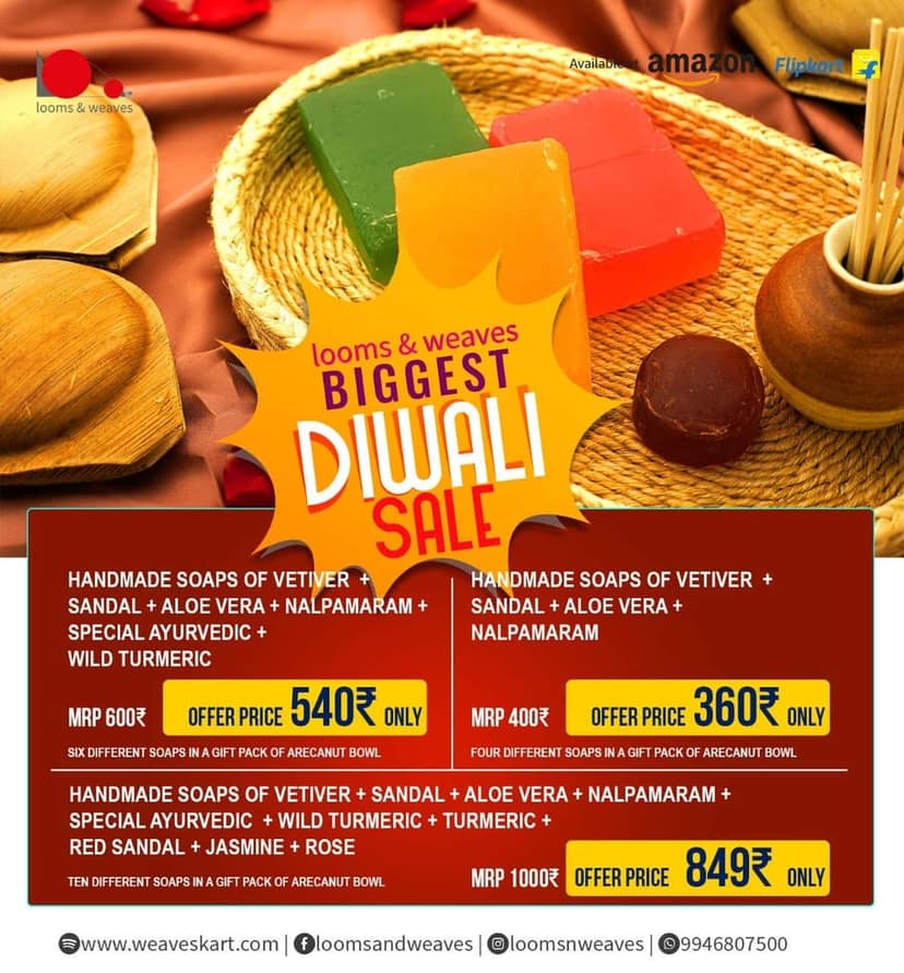 Special Gift Pack of Natural & Ayurvedic Handmade Soaps for all skin types (Set of 10 Pcs) view 4