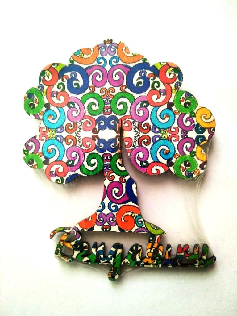 FLOROSPHERE ARTWORK FRIDGE MAGNET - TREE SHAPED